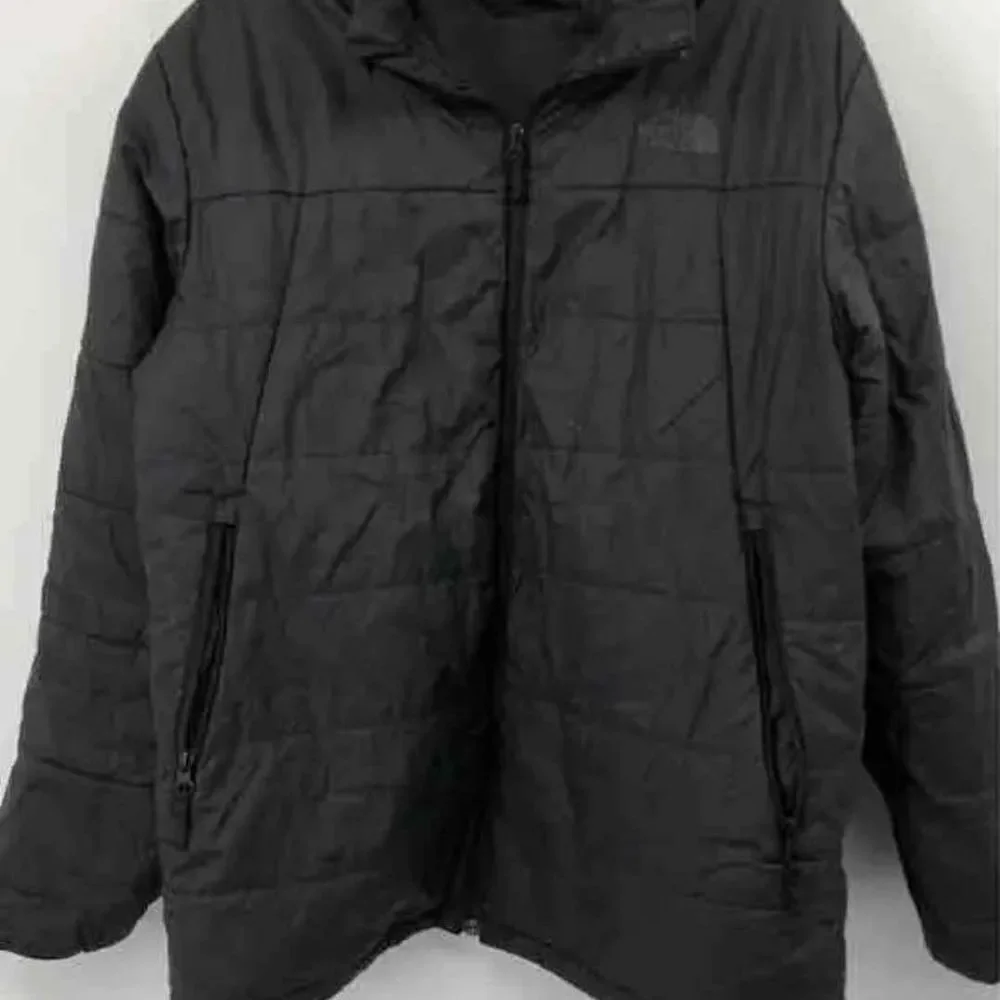 The North Face Mens Bombay Black Quilted Insulated Puffer Jacket Coat Size XL